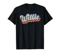 Willie Personalized Name Shirt Custom Lettering 70's T-Shirt