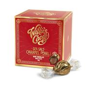 Willie's Cacao - Salted Caramel Chocolate Gift box - Individually wrapped Pearls of dark chocolate filled with molten salted caramel - 150g - Artisan Chocolate - 100% natural