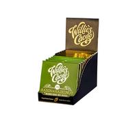 Willie's Cacao - 100% Cocoa with Hazelnut & Raisin - No Added Sugar Chocolate bar - 50g x 12 - Naturally sweetened with fruit and nuts - Vegan - Artisan made