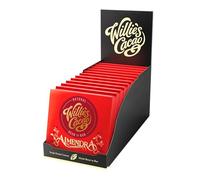 Willie's Cacao - Almendra, 70% Dark Chocolate bar with Roasted Almonds - 50g x 12 multipack - Vegan - Artisan made