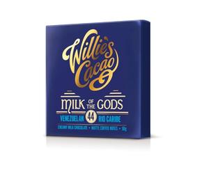 Willie's Cacao Bar - Milk of the Gods, 44% Milk Chocolate - 50g - Rich nutty notes - Artisan made