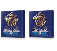 Willie's Cacao Bar - Milk of the Gods, 44% Milk Chocolate - 50g - Rich nutty notes - Artisan made (Pack of 2)