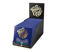 Willie's Cacao Bar - Milk of the Gods, 44% Milk Chocolate - 50g x 12 - Rich nutty notes - Artisan made