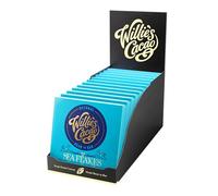 Willie's Cacao Bar - Sea Flakes, Milk Chocolate with Cornish Salt - 50g x 12 - Artisan made