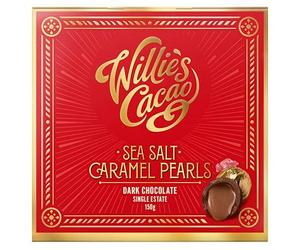 Willie's Cacao Black Pearls Sea Salt Caramel Chocolates 150 g (Pack of 2)