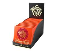 Willie's Cacao - Luscious Orange 65% Dark Chocolate bar - 50g x 12 multipack - Vegan - Artisan made