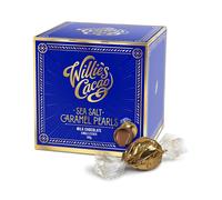 Willie's Cacao Milk Chocolate Salted Caramel Pearls 150g - Gift box of 20