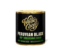 Willie's Cacao - Peruvian Black 100% Chulucanans Cacao - 180g - Raisin & plum notes - For cooking, baking, drinks - Vegan & No added sugar