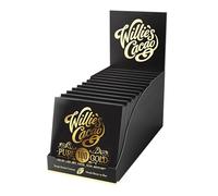 Willie's Cacao - 100% Cacao Chocolate Bar - Pure Gold, 100% Sur del Lago cacao - 40g x 12 - Nutty notes - No added sugar - Vegan chocolate - Bean to bar
