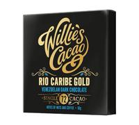 Willie's Cacao Rio Caribe Gold Venezuelan 72% Dark Chocolate Nut and Coffee Notes 50g
