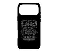 Willie's Garage Motorcycle Design for the Name Willie Case for iPhone 17 Pro Max