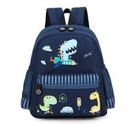 willikiva Cute Zoo Little 3d Backpack Kids Backpack for Boys and Girls Toddler Backpack Waterproof Preschool(Deep Blue Car Dinosaur)