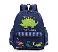 willikiva Cute Zoo Little 3d Backpack Kids Backpack for Boys and Girls Toddler Backpack Waterproof Preschool(Deep Blue Dinosaur)