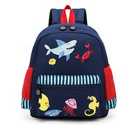 willikiva Cute Zoo Little 3d Backpack Kids Backpack for Boys and Girls Toddler Backpack Waterproof Preschool(Ocean World)