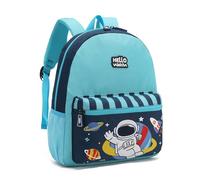 willikiva Kids Toddler Backpack for Boys and Girls Cute Astronaut Universe Preschool Bag, Blue Astronauts, One Size
