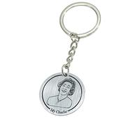 WillingFun Custom Keychain Photo Keychain Double Sided Engraved Personalized Picture and Text Memorial Pet Key Chain for Men