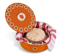 Willinglong 9.1 in Tortilla Warmer Mexican De Barro Talavera Plastic Tortilla Holder with Lids Taco Pancake Keeper Kitchen Food Warmer Container for Mexican Party Pancakes Waffles Arepas Flatbreads