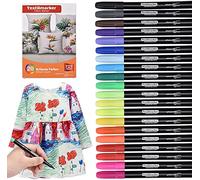 Willingood 20 Pack Fabric pens | Permanent Fabric Marker pens | Fabric pens for t Shirts Bags Cloth Bags and Various Types of Fabrics