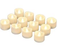 Willingood LED Tea Lights Flameless Candle with Timer, 6 Hours on and 18 Hours Off, 1.4 x 1.3 Inch, Warm White, [12 Pack]
