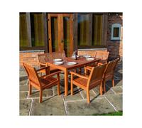 Rowlinson Willington Rectangular Table 6 Seat Set