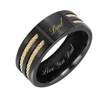 Willis Judd Mens Dad Ring Engraved Love You Dad For Fathers Day Size T Style 1