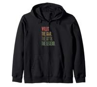 WILLIS the Man the Myth the Legend | Myth Legend Name - Zip Hoodie