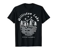 Williston Lake British Columbia Value Graphic T-Shirt, Men, Black, M