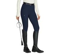 Willit Women's Horse Riding Pants Full Seat Silicone Equestrian Breeches Horseback Schooling Tights Zipper Pockets Navy Blue XL