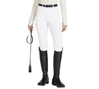 Willit Women's Horse Riding Pants Full Seat Silicone Equestrian Breeches Horseback Schooling Tights Zipper Pockets White L