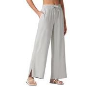 Willit Women's Wide Leg Pants Swim Beach Pants UPF 50+ Lightweight Travel Quick Dry Sun Protective 29" Light Gray S