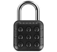 Willkey Combination Lock Push Button 6 Digit Password Code Digital Padlock Safe, Security, Waterproof Locker Lock Aluminum Alloy Apartment, Home, Hotel Indoor