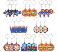 WILLMYGO 24 Pcs Dart War Keychain Party Gifts Supplies for Dart War Themed Birthday Party Decorations Gifts Carnival Prizes