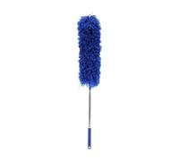 Willoghsa Gutter Cleaning Brush Roofing Tool with Telescopic Extendable Pole 8.2Ft Guard Cleaner Tool Easy Remove Leave, blue