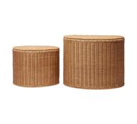 Ferm Living - Willora Storage Baskets 2-pack, Rattan - Natural