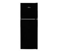 Willow 138L Black Top Mount Fridge Freezer with Adjustable Thermostat