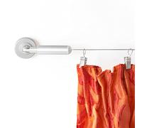 Willow And Eva Curtain Hanging System (16 ft Cable) - Room Divider Curtain Rod - Bronze Stainless Steel