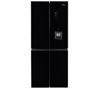 Willow Black American Freestanding Fridge Freezer Total No Frost 415L | Size: 1 Pack Willow Black 1 Pack