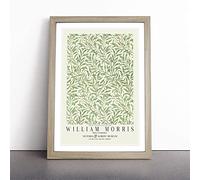 Willow Bough With Border By William Morris | Framed Wall Art Print | Modern Home Decor Picture | Ready to Hang Artwork for Living Room, Bedroom, Kitchen or Office | Multiple Sizes