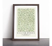 Willow Bough With Border By William Morris | Framed Wall Art Print | Modern Home Decor Picture | Ready to Hang Artwork for Living Room, Bedroom, Kitchen or Office | Multiple Sizes