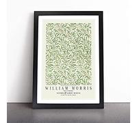 Willow Bough With Border By William Morris | Framed Wall Art Print | Modern Home Decor Picture | Ready to Hang Artwork for Living Room, Bedroom, Kitchen or Office | Multiple Sizes
