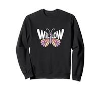 Willow Butterfly - Personalized Cute Name Word Art Sweatshirt