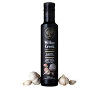 Willow Creek | Garlic Olive Oil | 250ml | Globally Award Winning | Extra Virgin | Cold Pressed | Cooking | Dipping | Flavoured | Pairs with Pasta, Pizza, Chicken, Veg | Garlic Extra Virgin Olive Oil