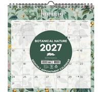 Willow Creek Press, Botanical Nature Spiral Art 2027 Wall Calendar