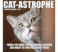 Willow Creek Press, Cat-astrophe 2027 7" x 7" Mini Wall Calendar