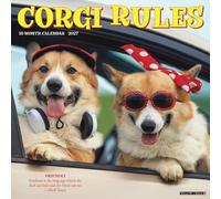 Willow Creek Press, Corgi Rules 2027 Wall Calendar