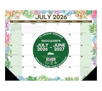 Willow Creek Press, Succelents Academic 2027 Monthly Desk Pad
