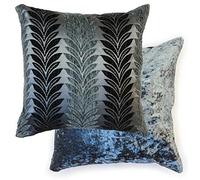 Willow - Cushion Cover in Charcoal - 17x17" (43x43cm)