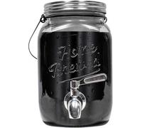 Willow & Everett Cold Brew Maker - Iced Coffee Makers - Glass Pitcher w/Stainless Steel Spout - Removable Filter - Airtight & BPA-Free Mason Jar w/Tap - 2L