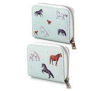 Willow Farm Horses Ladies Zip Around Coin Purse Small Money Wallet 11cm x 9cm