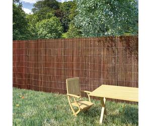 Willow Fence Natural 5x1m Real Willow Branch Privacy Screening Panel for Garden